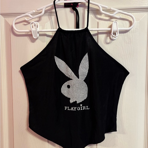 Black Halter Tank Top - Picture 1 of 3